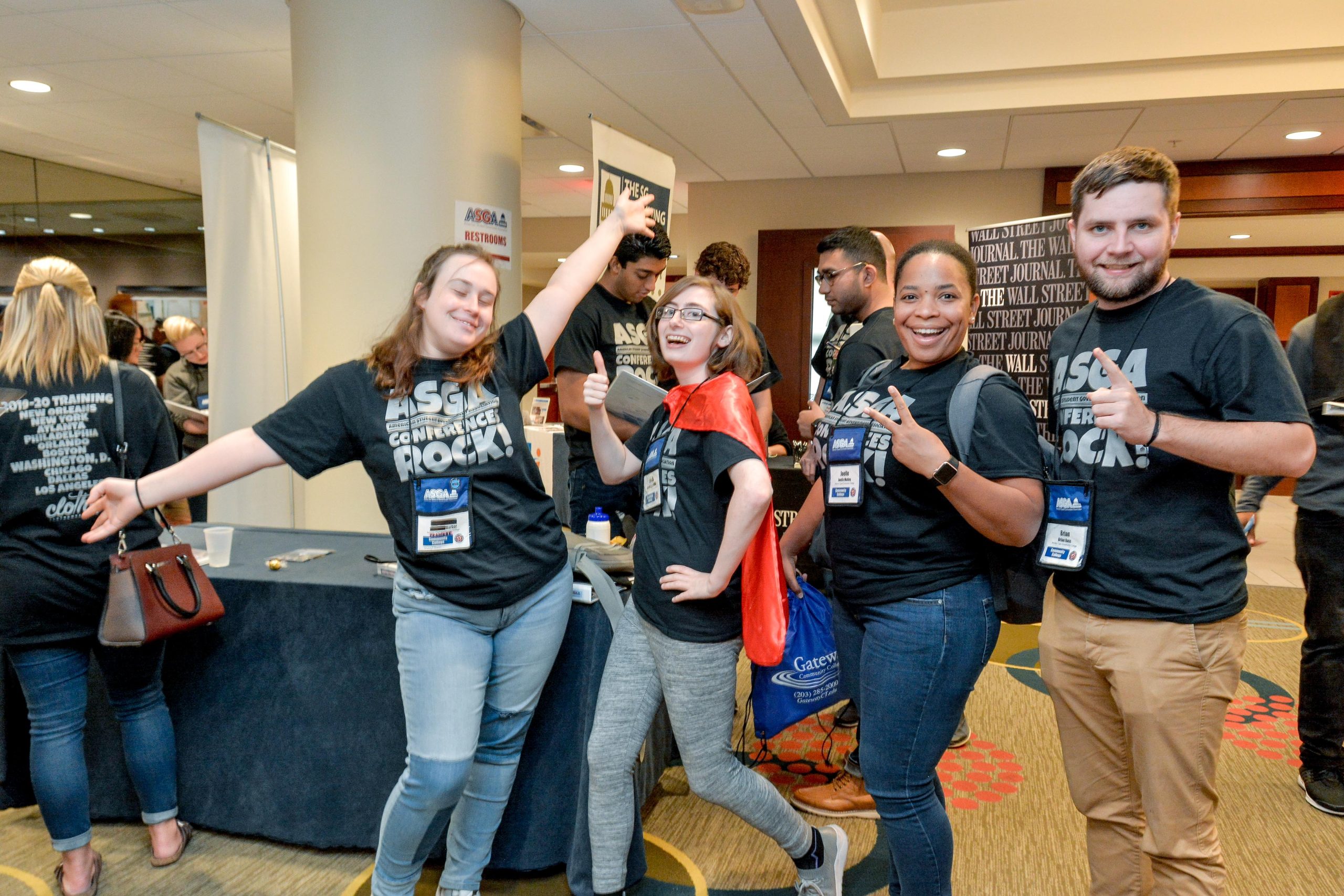ASGA conference attendees celebrating