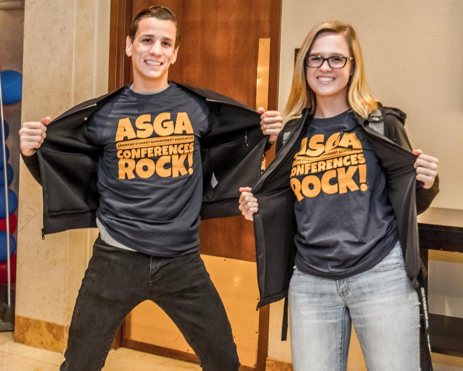 Student Government leaders at an ASGA conference