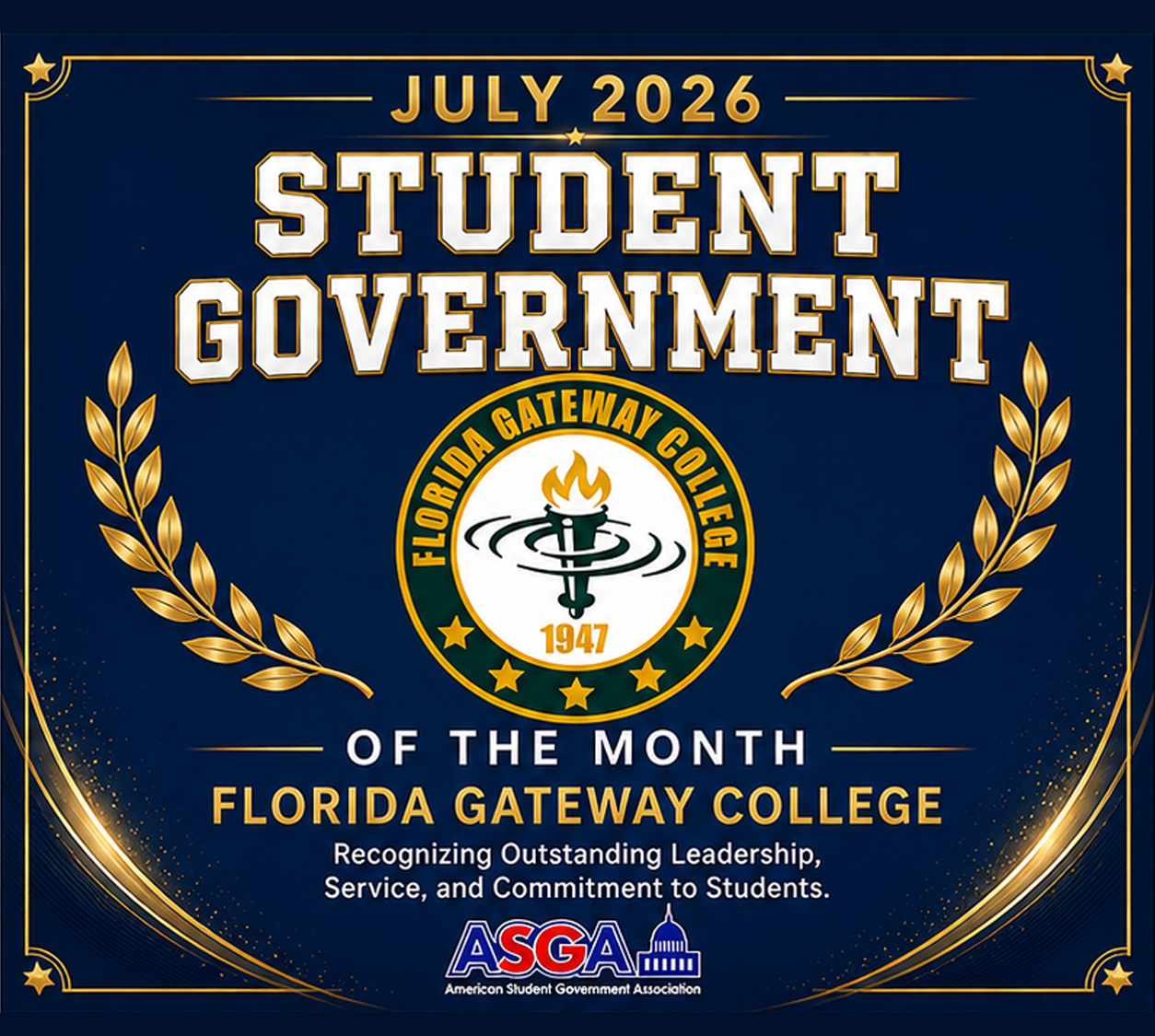 SG of the Month July 2026 - Florida Gateway College